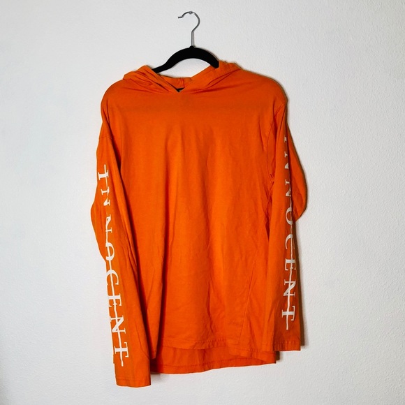 orange long sleeve shirt forever 21